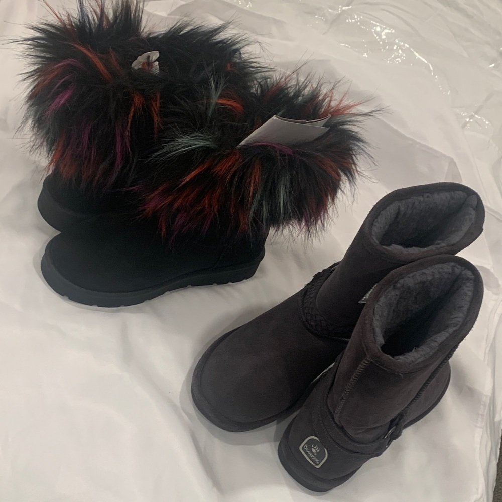 PRICE REDUCED BearPaw Gray Suede 10, NWOT UNWORN
 & Rouge Boots Size 10 NWOT